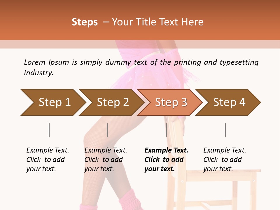 Agile Tutu Dancer PowerPoint Template