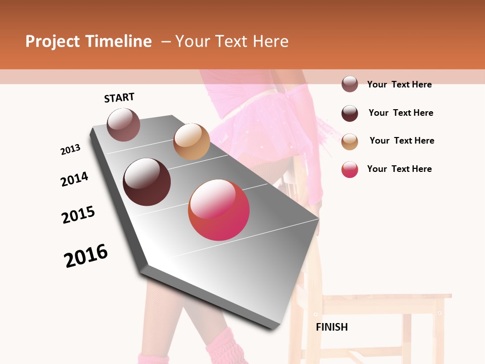 Agile Tutu Dancer PowerPoint Template