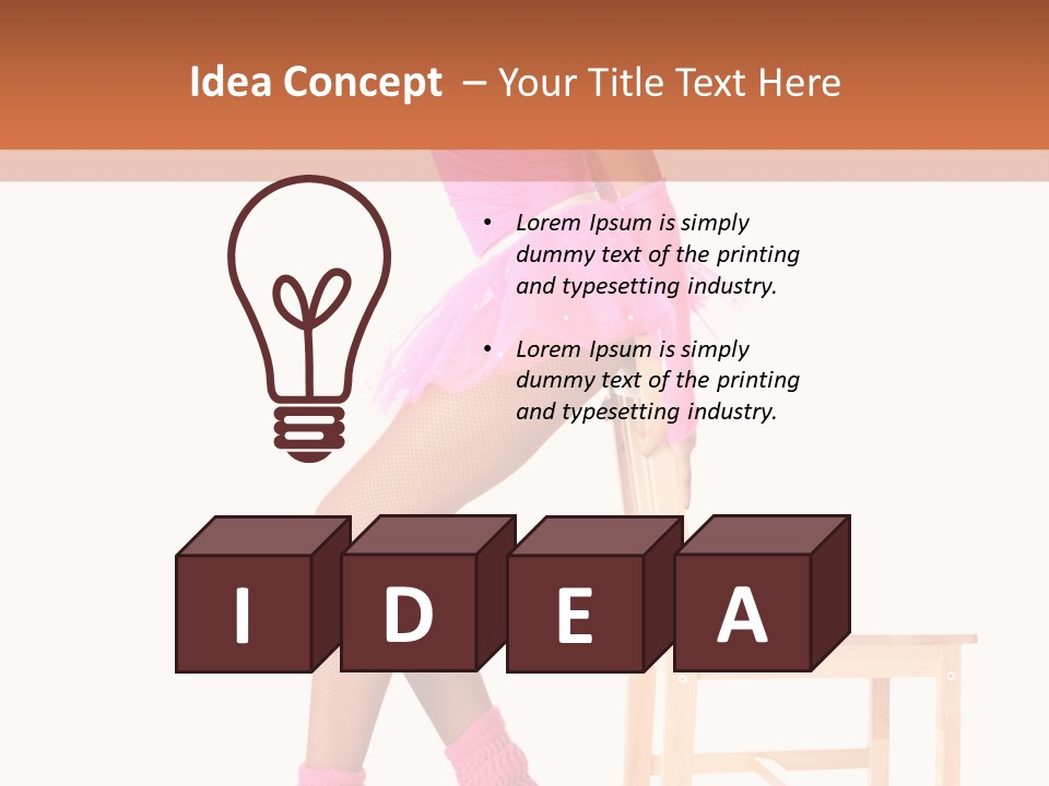 Agile Tutu Dancer PowerPoint Template