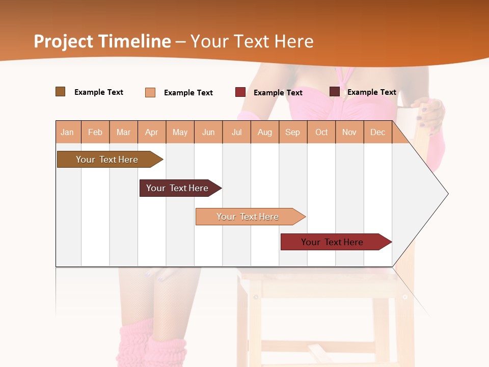 Ballerina Sit Dance PowerPoint Template