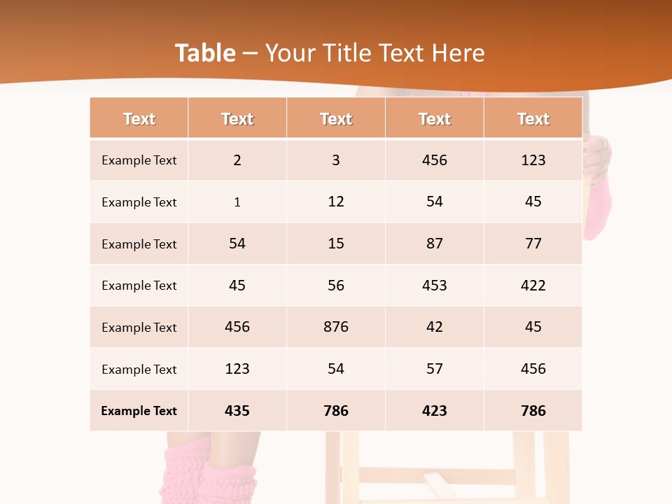 Ballerina Sit Dance PowerPoint Template