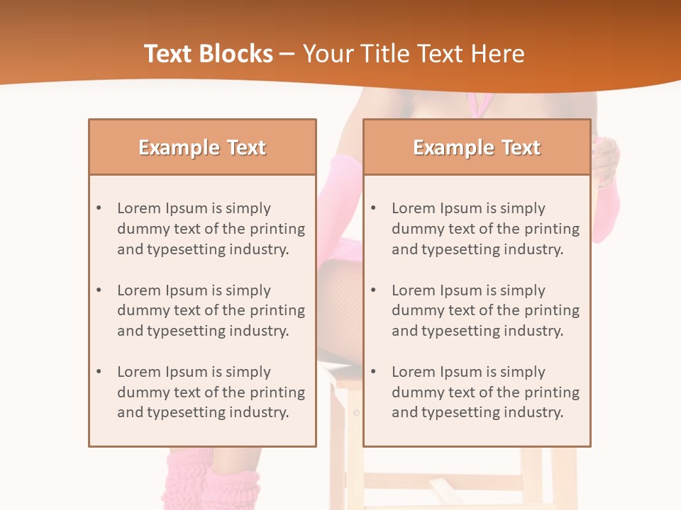 Ballerina Sit Dance PowerPoint Template