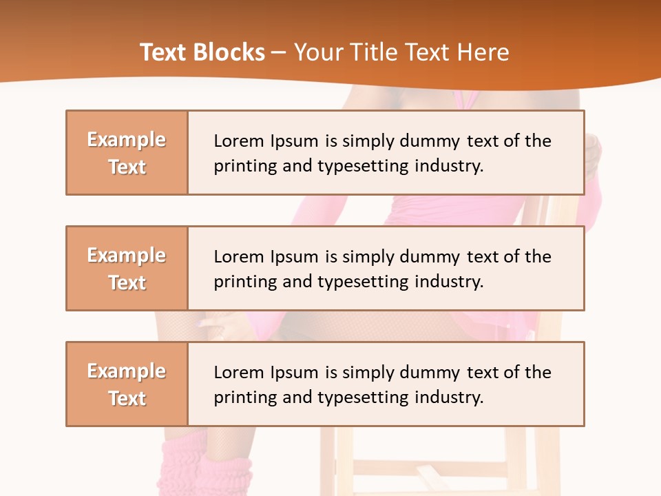 Ballerina Sit Dance PowerPoint Template