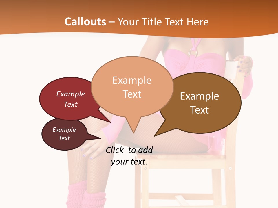 Ballerina Sit Dance PowerPoint Template