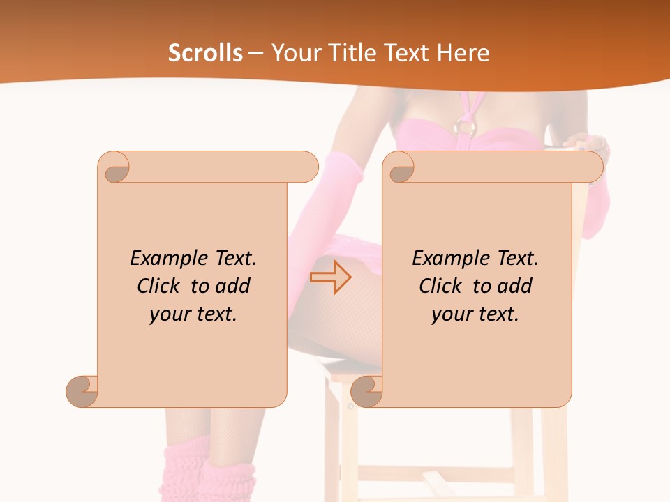 Ballerina Sit Dance PowerPoint Template