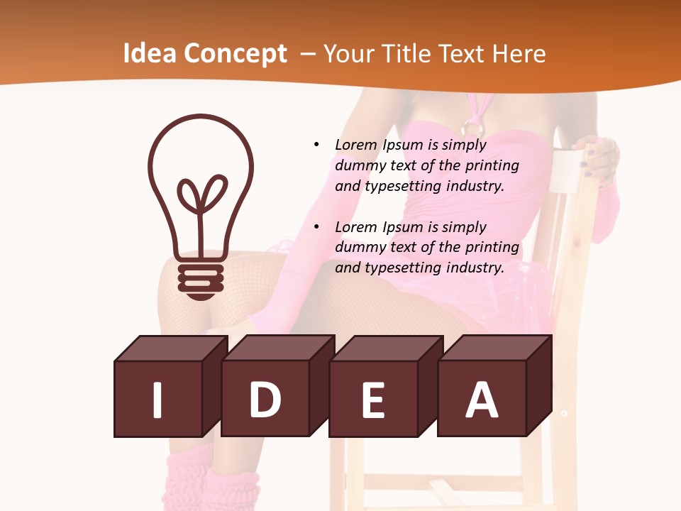 Ballerina Sit Dance PowerPoint Template