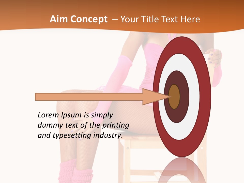 Ballerina Sit Dance PowerPoint Template