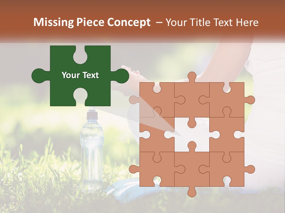 Contemplation Outdoors Back PowerPoint Template