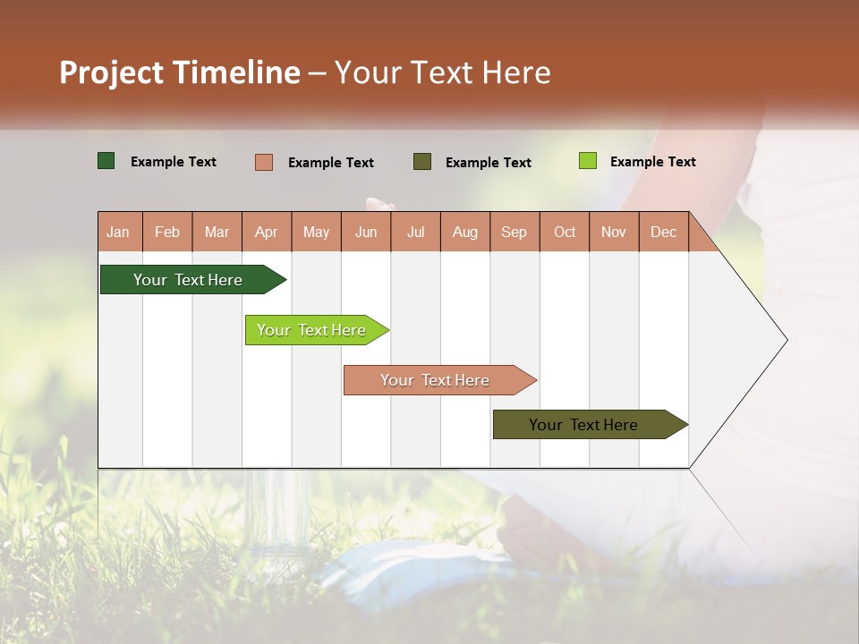 Contemplation Outdoors Back PowerPoint Template