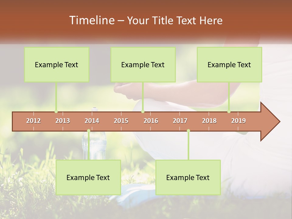 Contemplation Outdoors Back PowerPoint Template