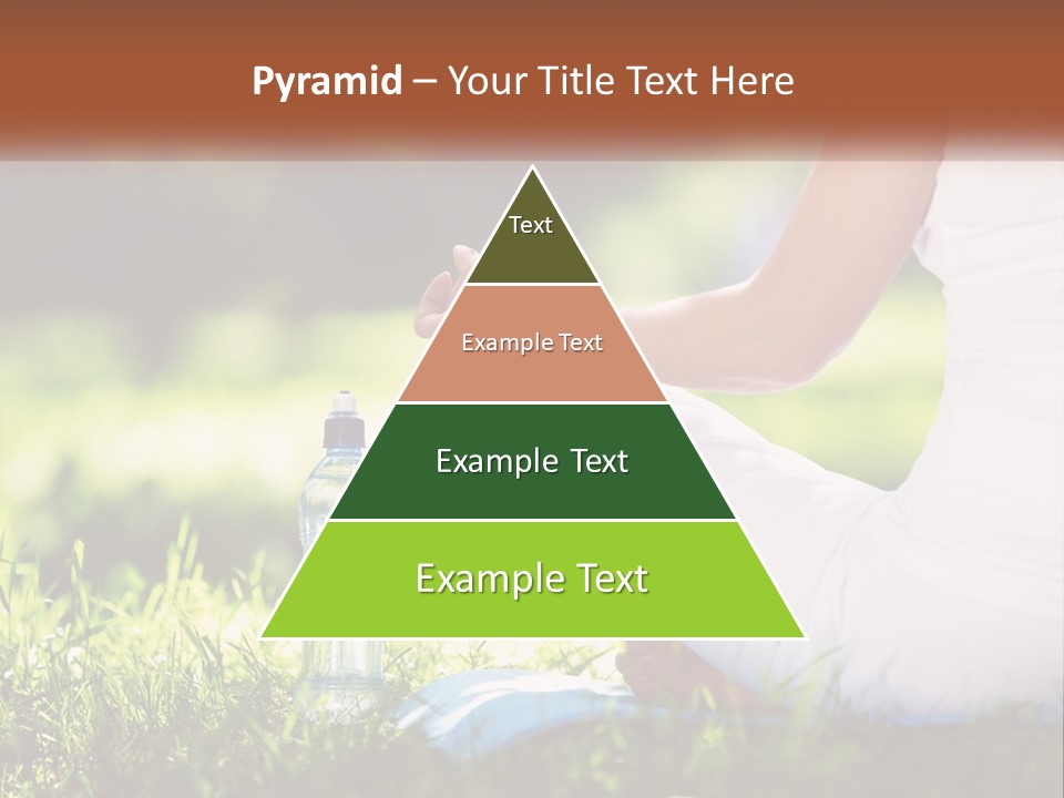 Contemplation Outdoors Back PowerPoint Template