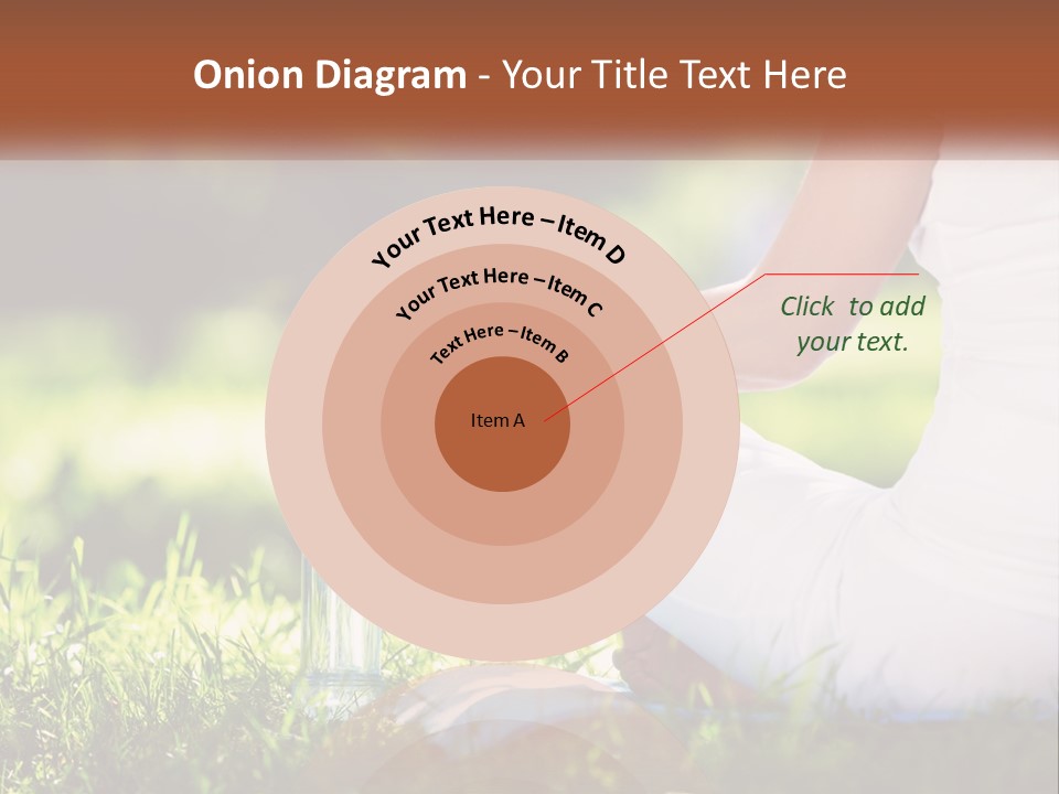 Contemplation Outdoors Back PowerPoint Template