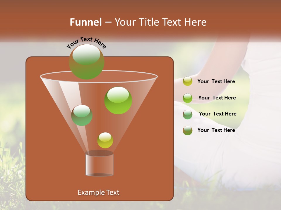 Contemplation Outdoors Back PowerPoint Template