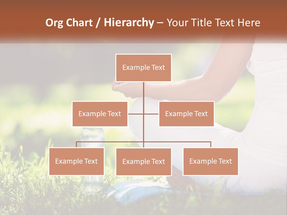 Contemplation Outdoors Back PowerPoint Template