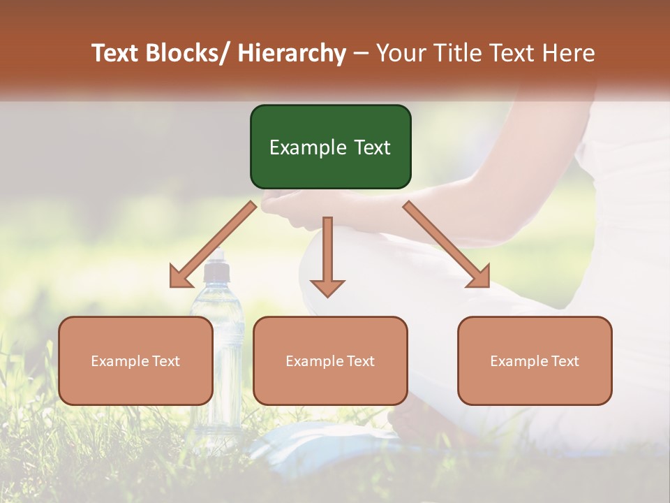 Contemplation Outdoors Back PowerPoint Template