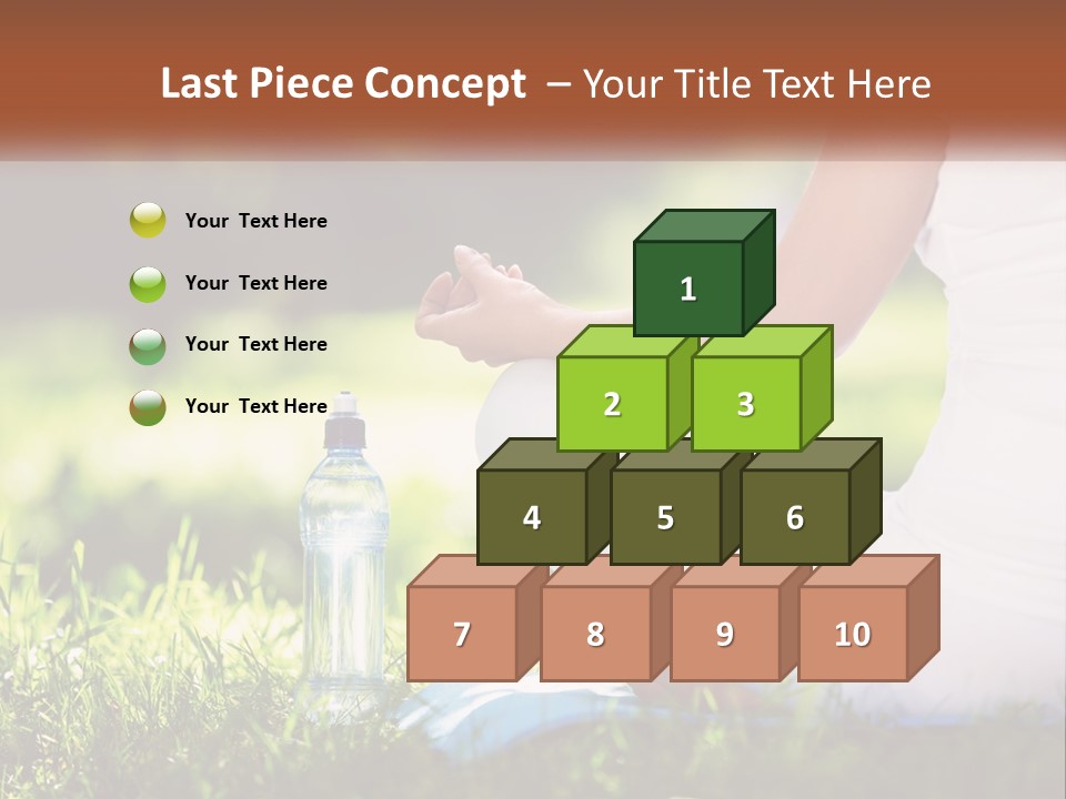 Contemplation Outdoors Back PowerPoint Template