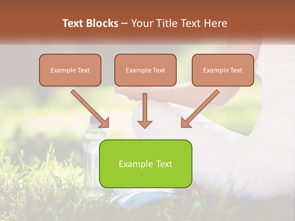 Contemplation Outdoors Back PowerPoint Template