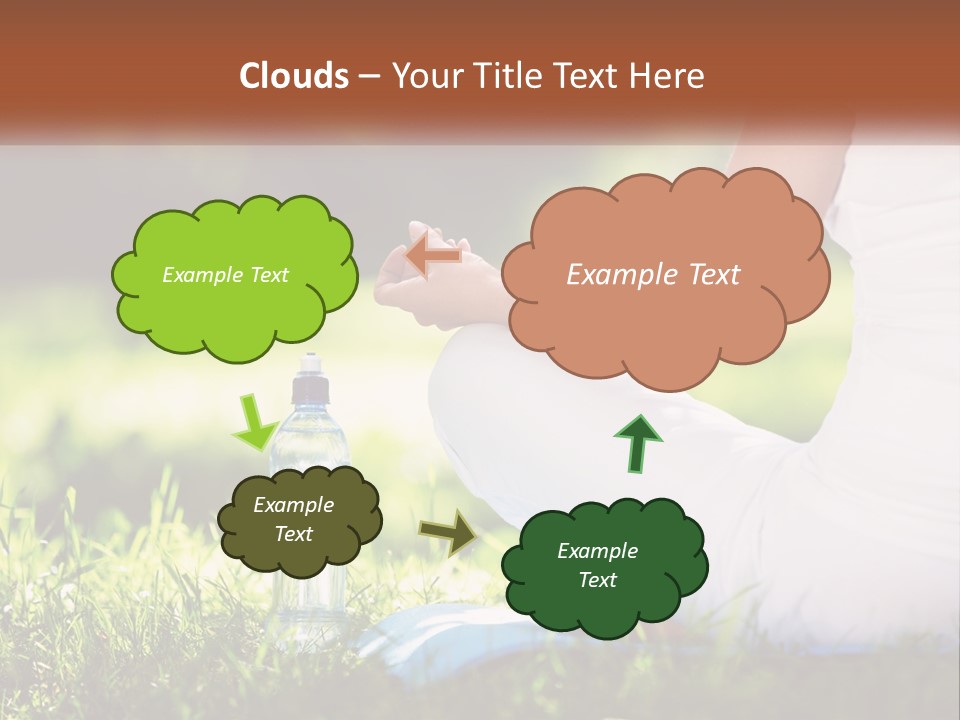 Contemplation Outdoors Back PowerPoint Template
