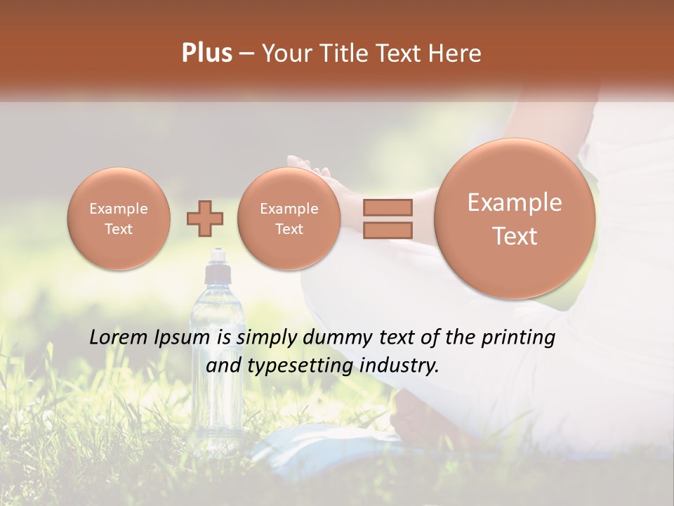 Contemplation Outdoors Back PowerPoint Template