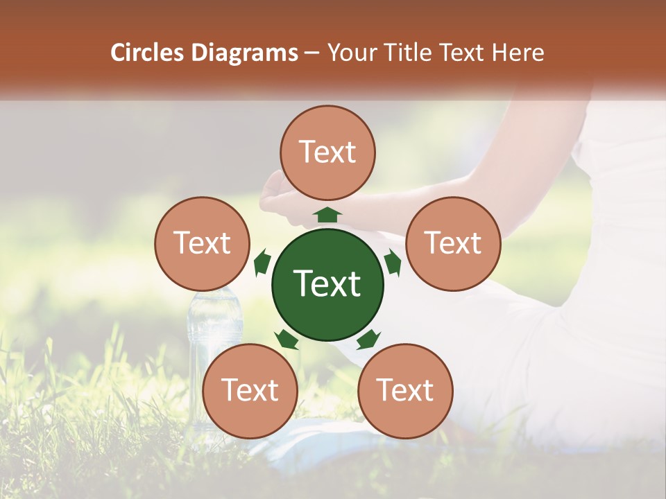 Contemplation Outdoors Back PowerPoint Template