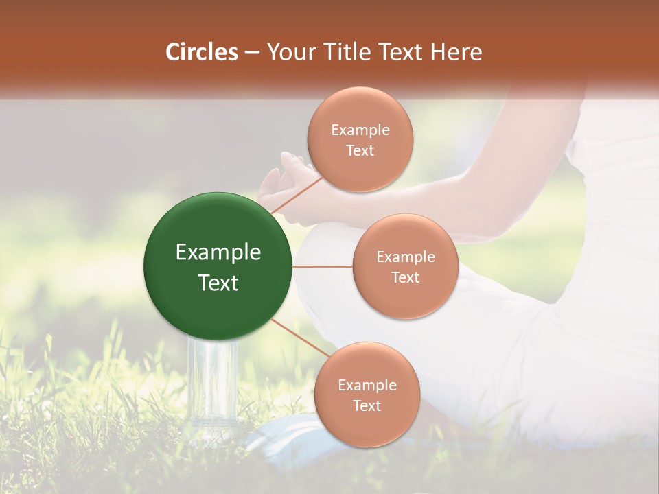 Contemplation Outdoors Back PowerPoint Template