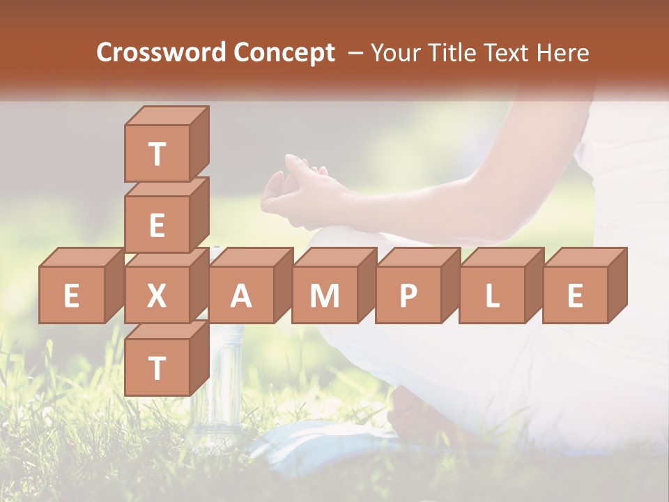 Contemplation Outdoors Back PowerPoint Template