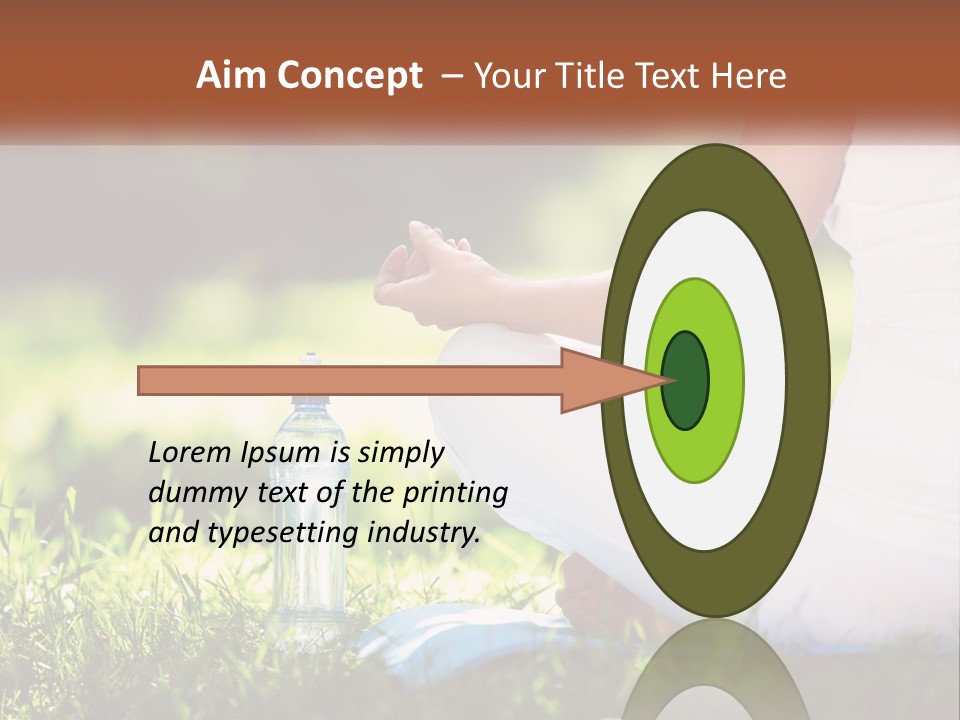 Contemplation Outdoors Back PowerPoint Template