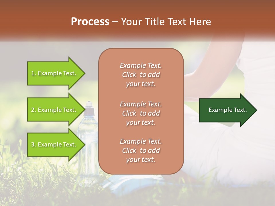 Contemplation Outdoors Back PowerPoint Template