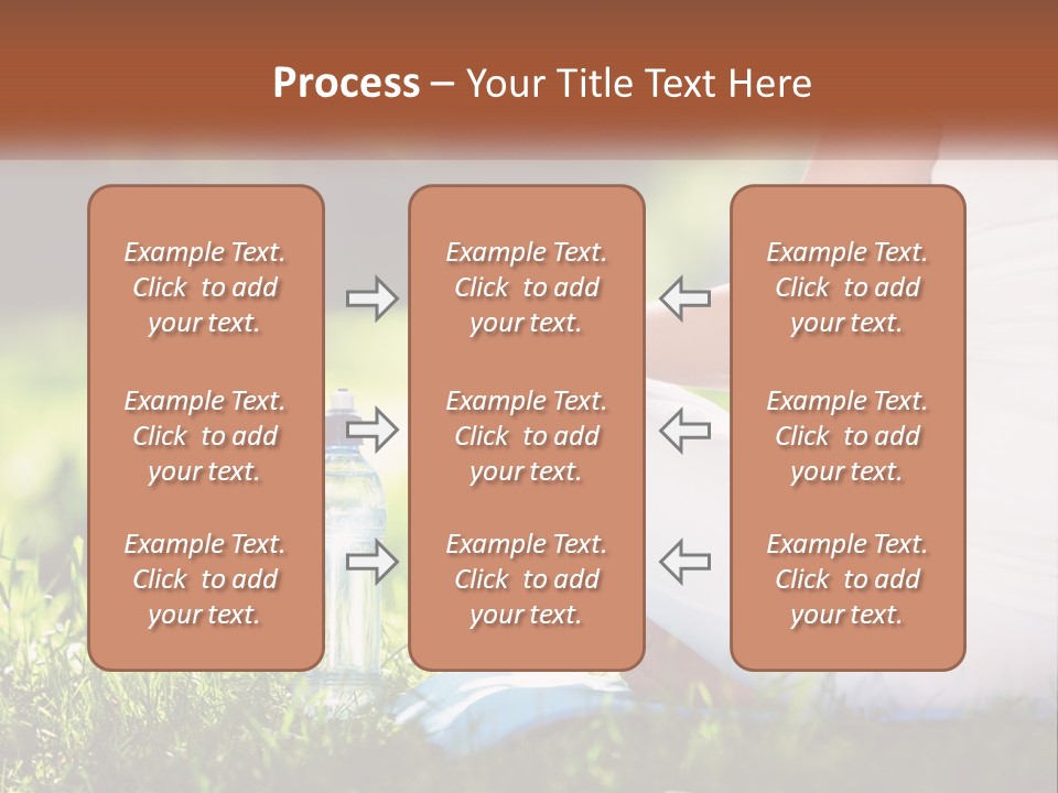 Contemplation Outdoors Back PowerPoint Template