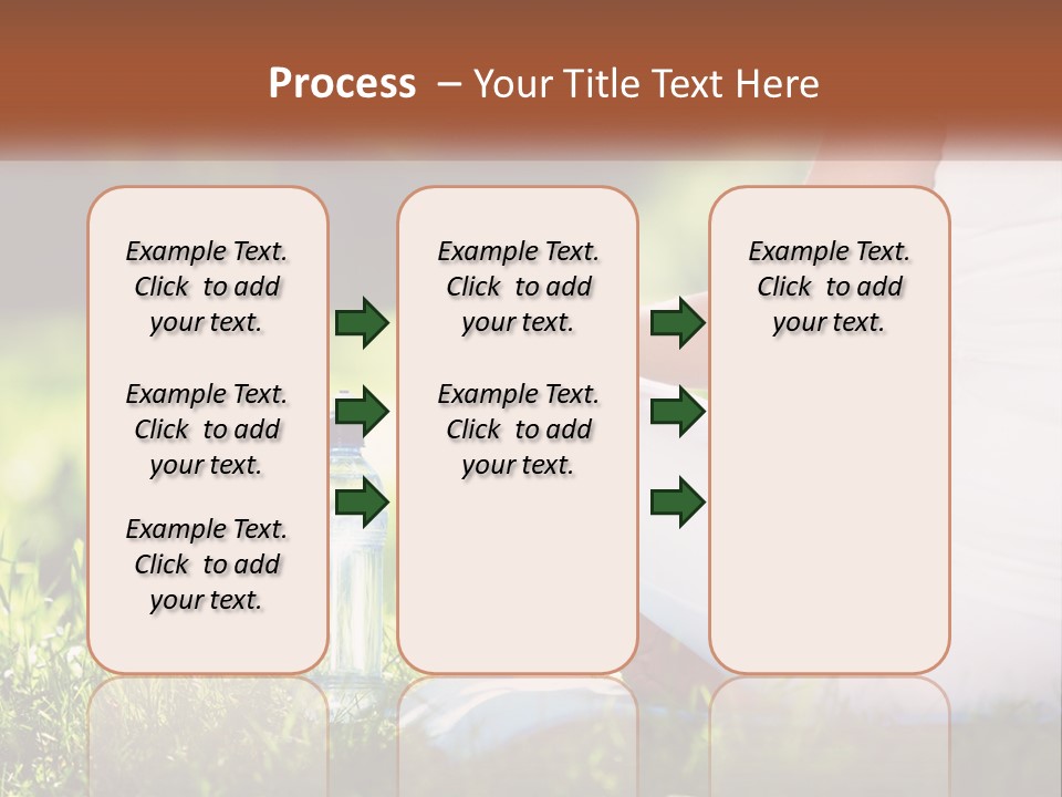 Contemplation Outdoors Back PowerPoint Template