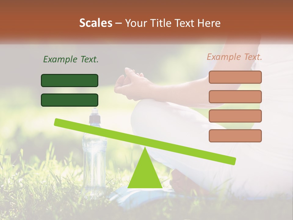 Contemplation Outdoors Back PowerPoint Template