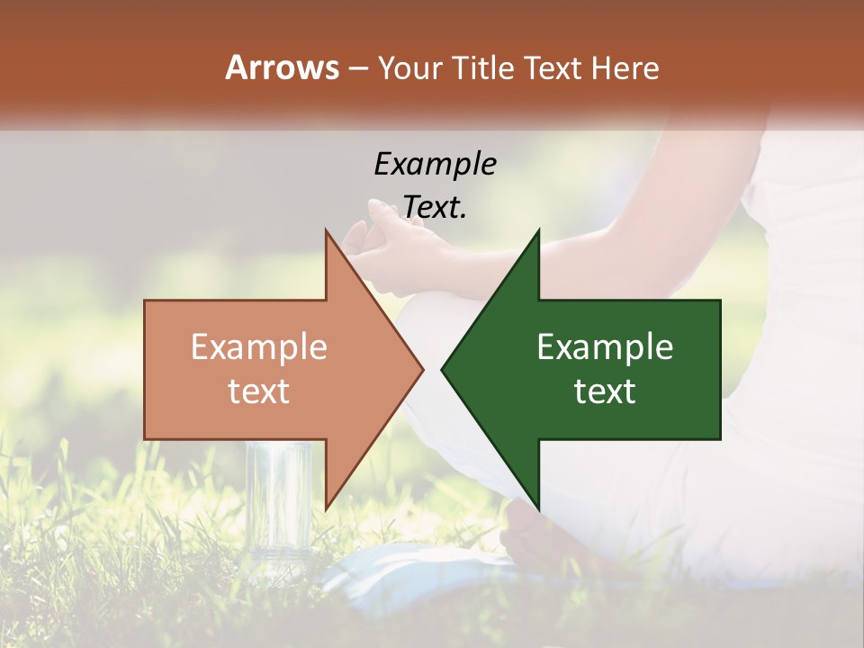 Contemplation Outdoors Back PowerPoint Template