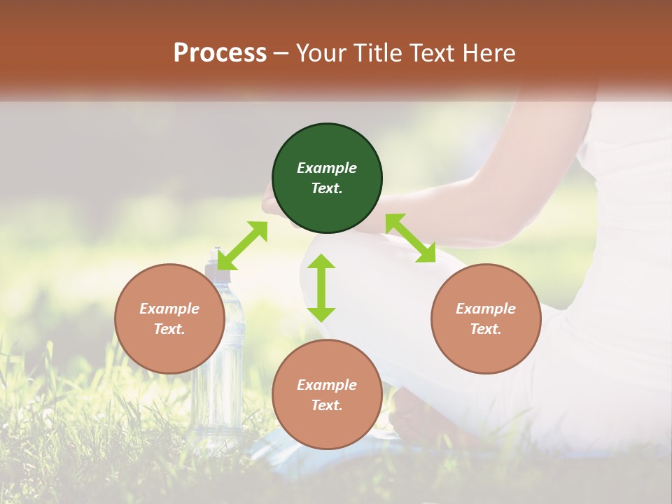 Contemplation Outdoors Back PowerPoint Template