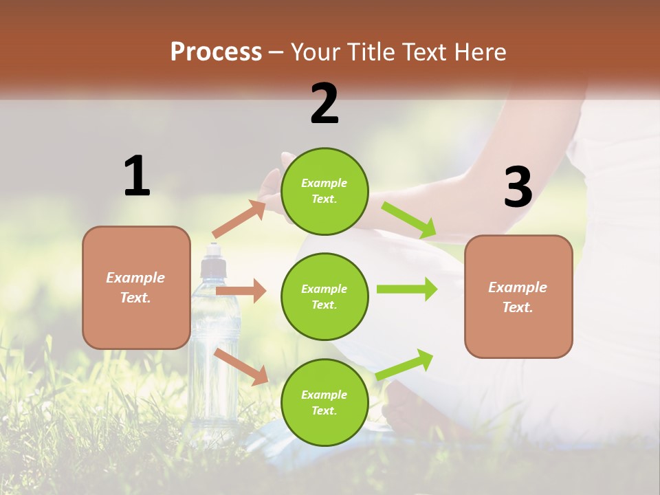 Contemplation Outdoors Back PowerPoint Template
