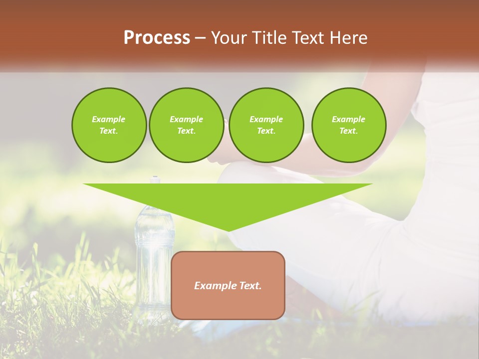 Contemplation Outdoors Back PowerPoint Template