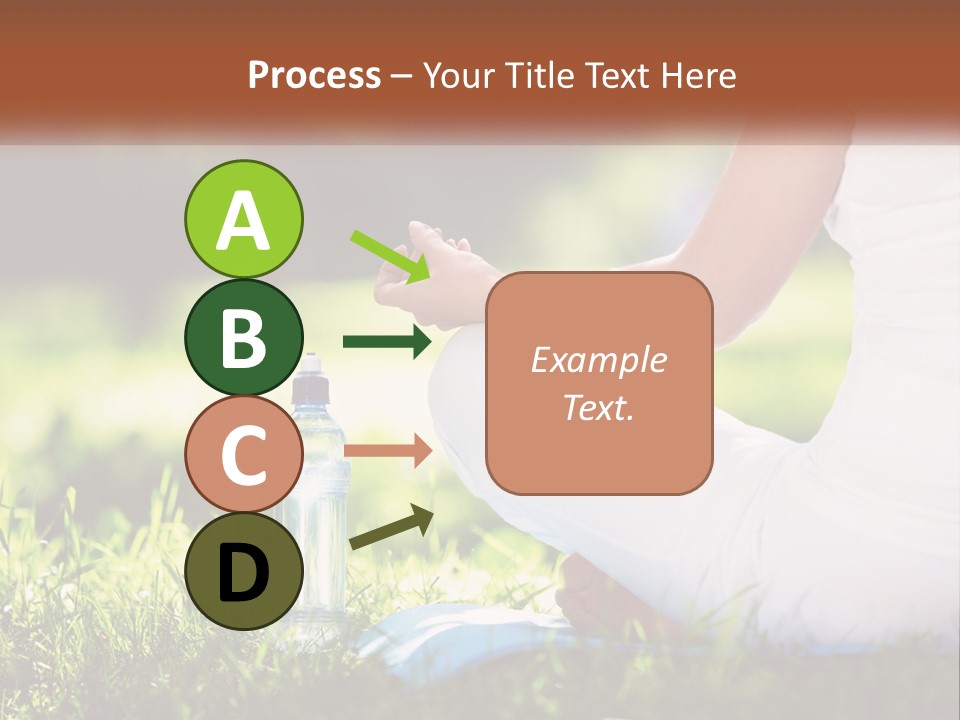 Contemplation Outdoors Back PowerPoint Template