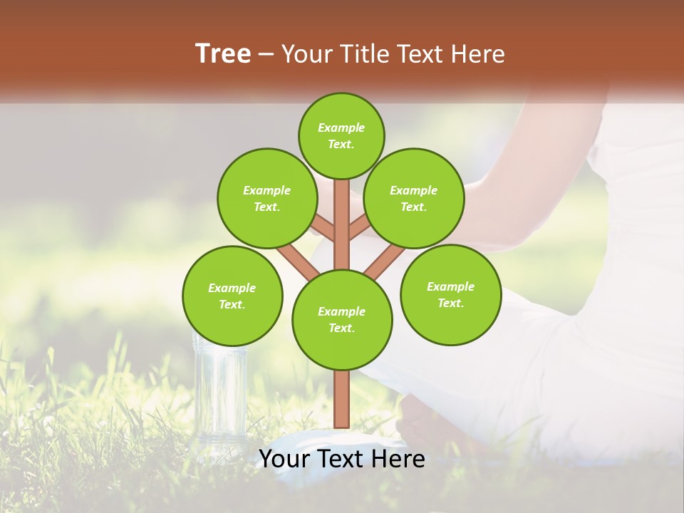 Contemplation Outdoors Back PowerPoint Template