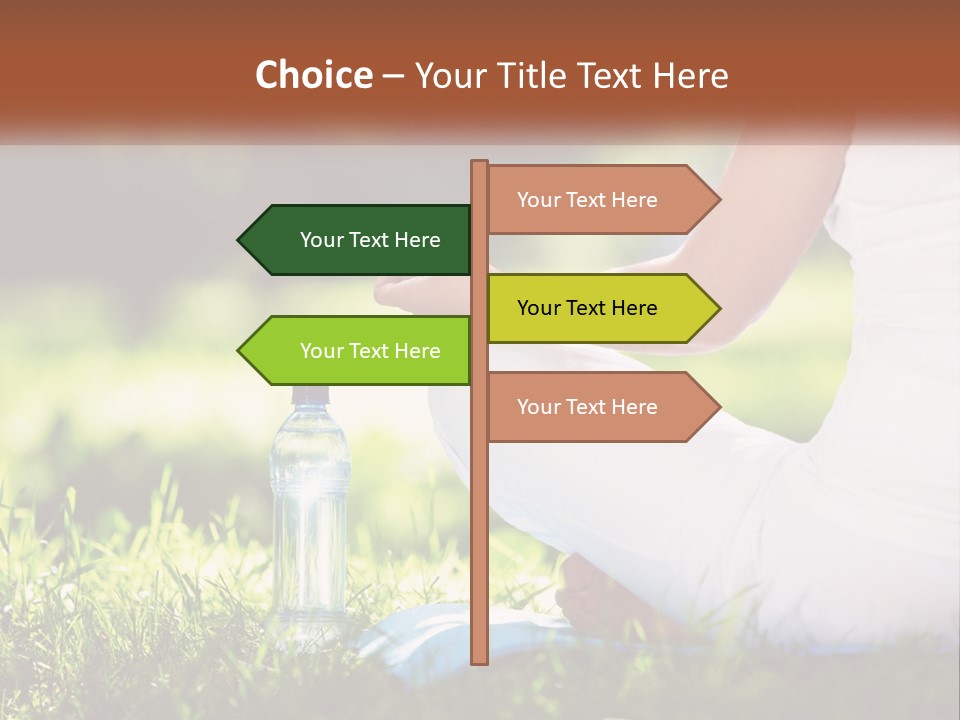 Contemplation Outdoors Back PowerPoint Template