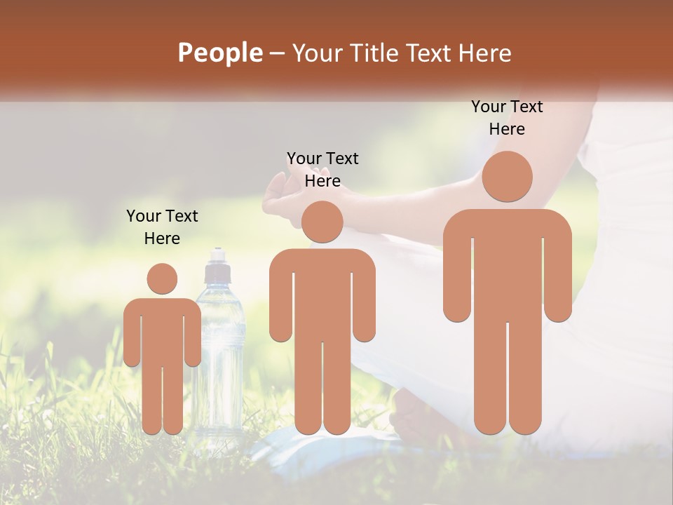 Contemplation Outdoors Back PowerPoint Template