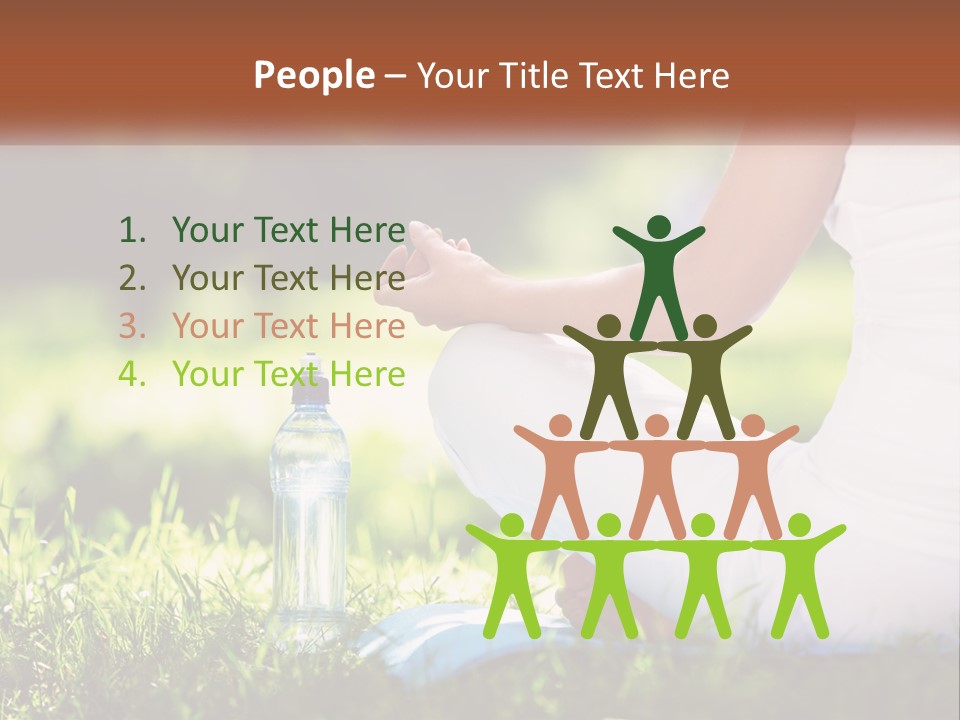 Contemplation Outdoors Back PowerPoint Template