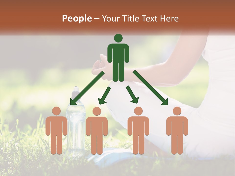 Contemplation Outdoors Back PowerPoint Template