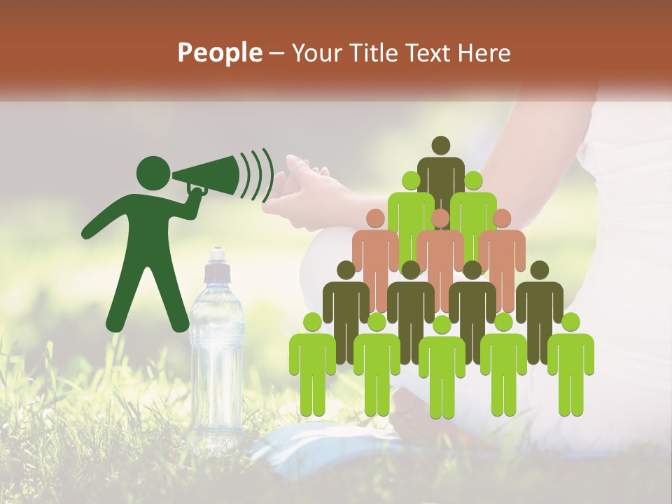 Contemplation Outdoors Back PowerPoint Template