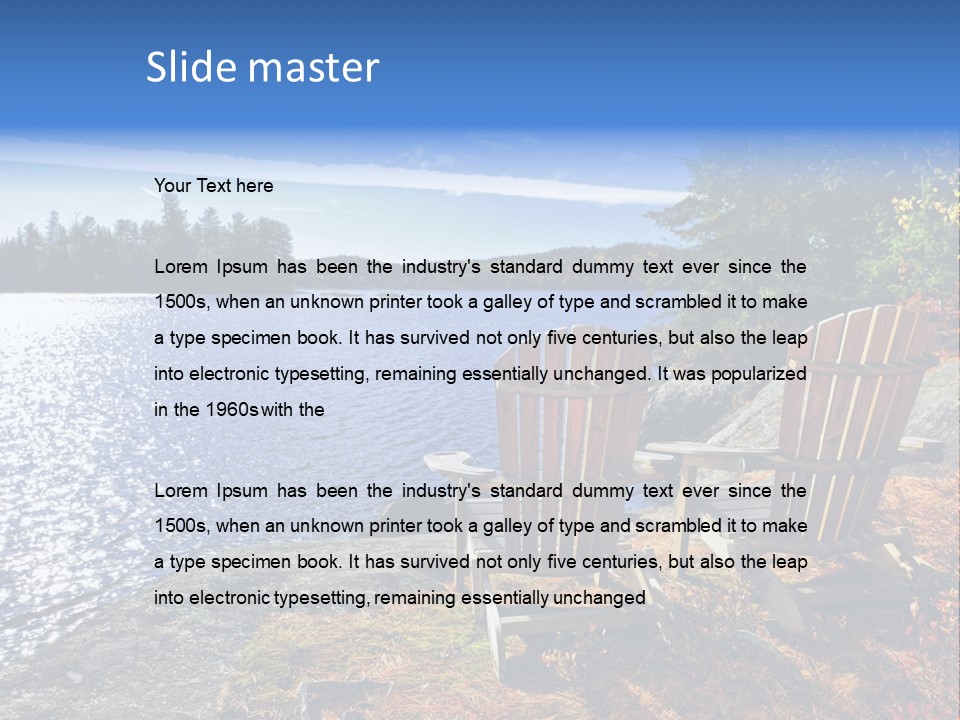Tree Nature Rock PowerPoint Template
