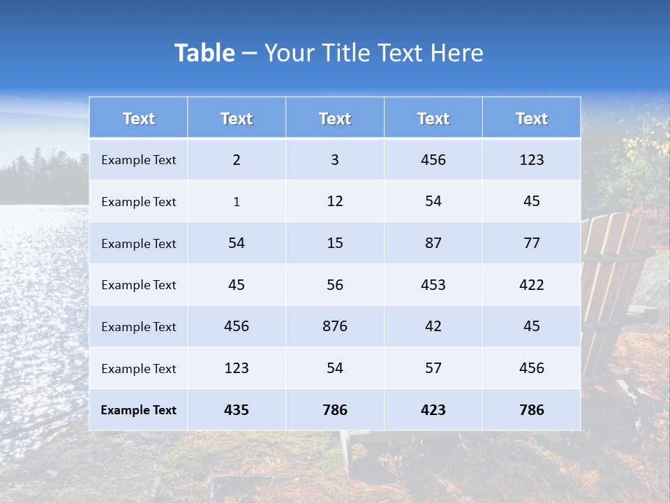 Tree Nature Rock PowerPoint Template