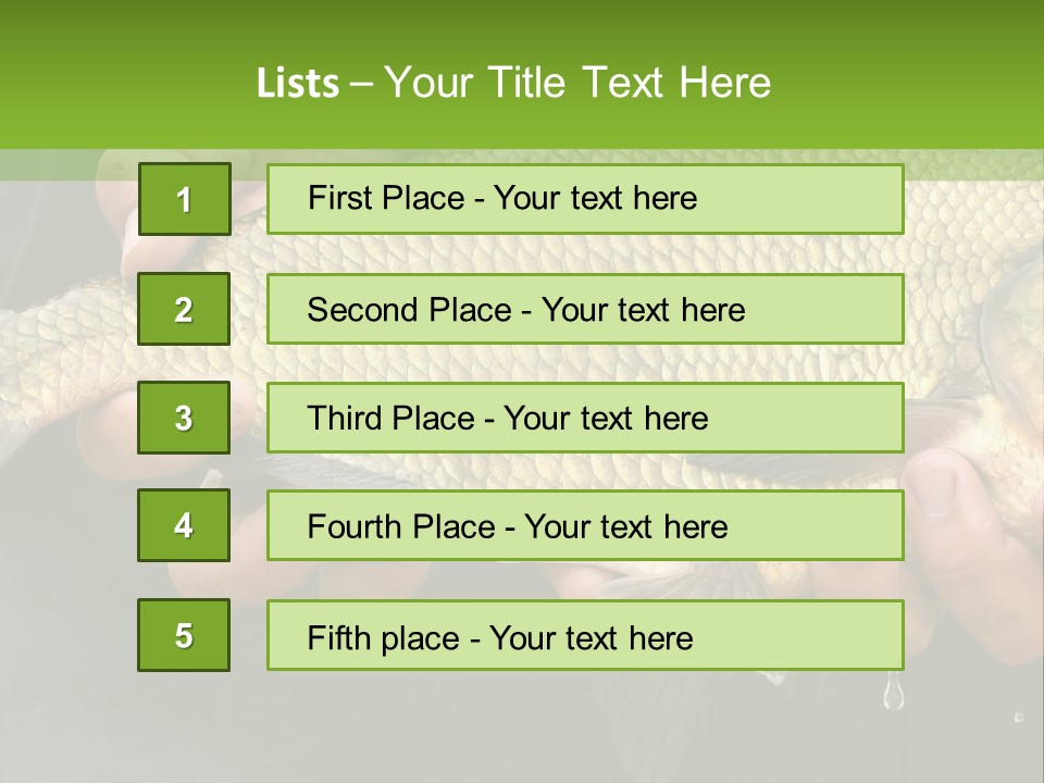 Harvesting Bream Production PowerPoint Template