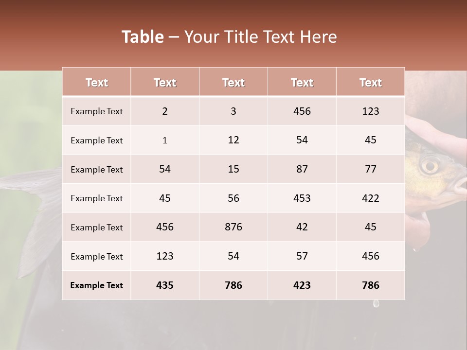 Freshwater Aquaculture Cloudy PowerPoint Template