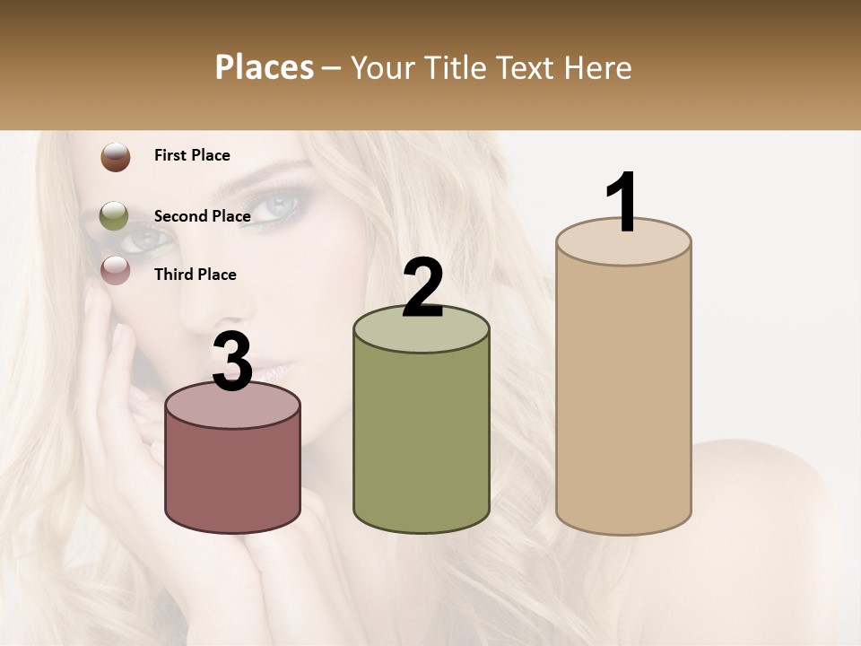 Horizontal Elegance Closeup PowerPoint Template