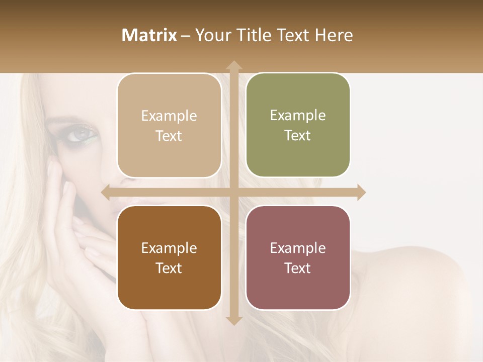 Horizontal Elegance Closeup PowerPoint Template