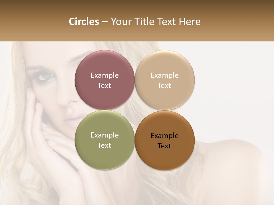 Horizontal Elegance Closeup PowerPoint Template