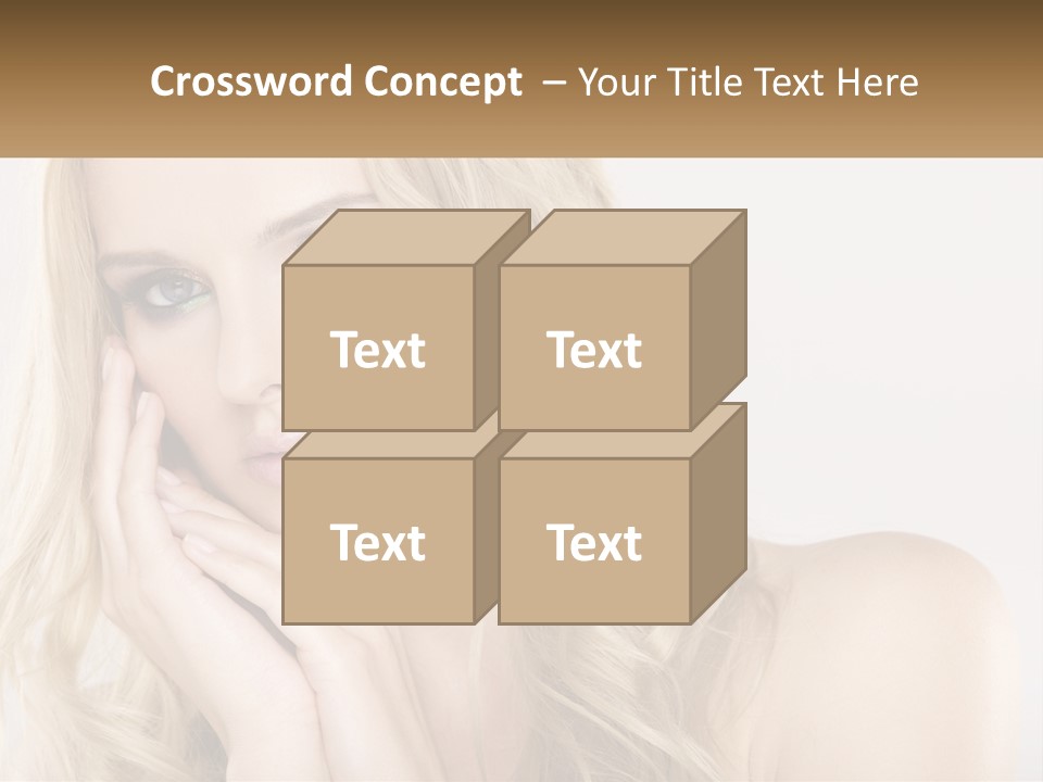 Horizontal Elegance Closeup PowerPoint Template